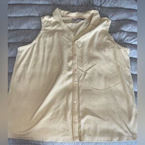 Fashion Bug tan Sleeveless Top